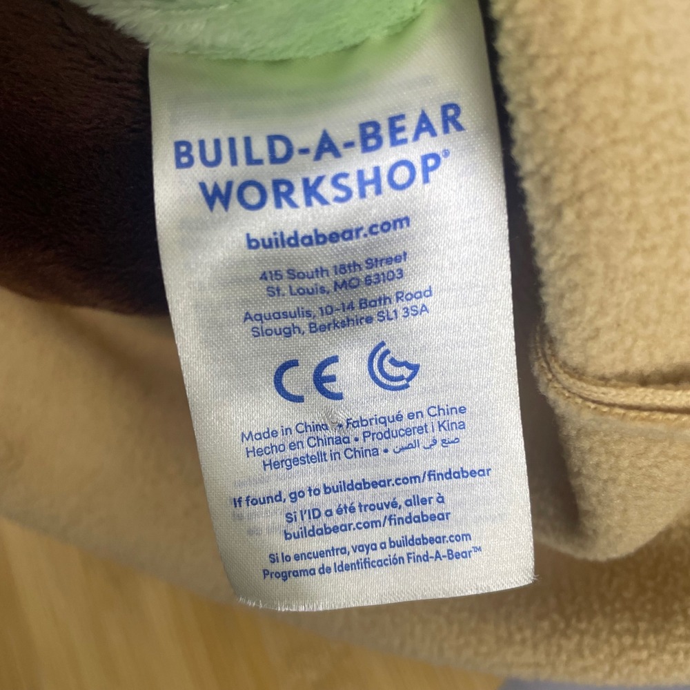 Star Wars The Mandalorian Baby Yoda Build A Bear Plush Stuffed‎ Animal Toy - Picture 7 of 16